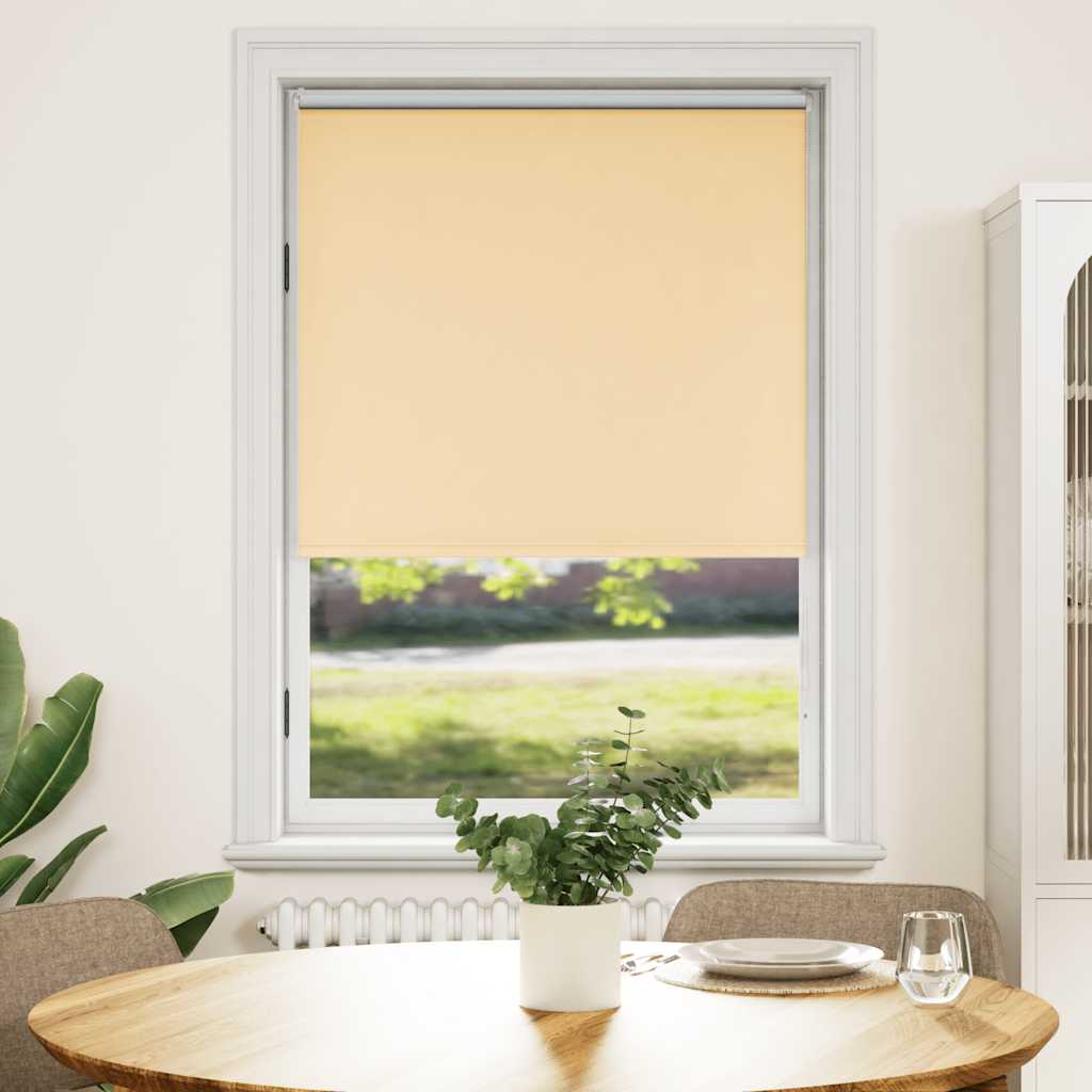 vidaXL Rullgardin beige 100 x 175 cm mörkläggande